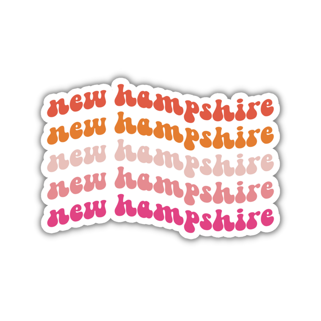 New Hampshire Retro Sticker