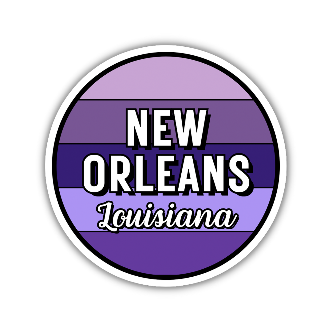 New Orleans, Louisiana Circle Sticker