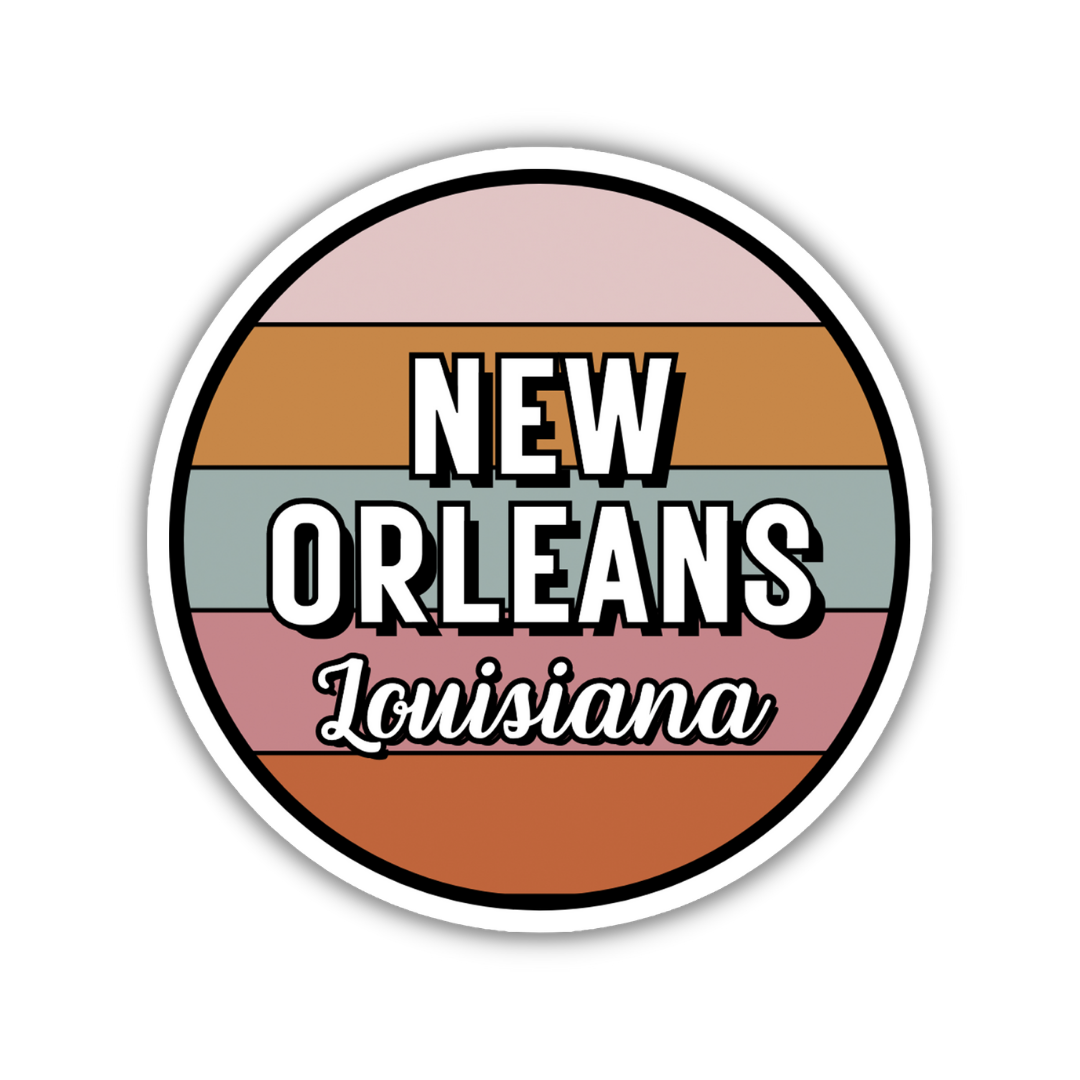 New Orleans, Louisiana Circle Sticker