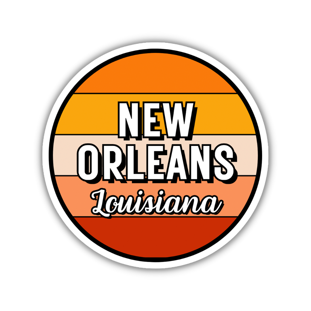 New Orleans, Louisiana Circle Sticker