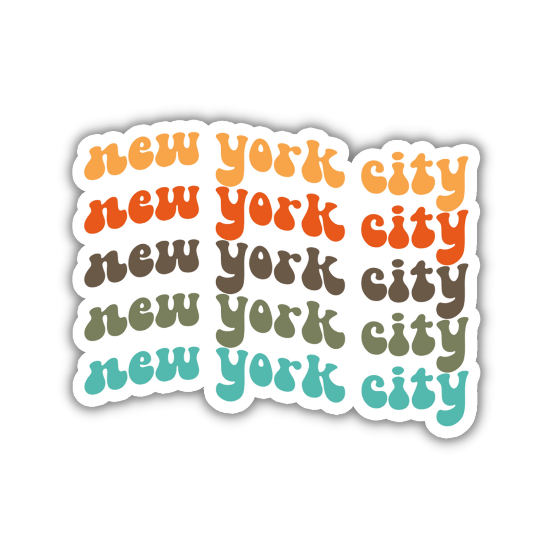 New York City Retro Sticker