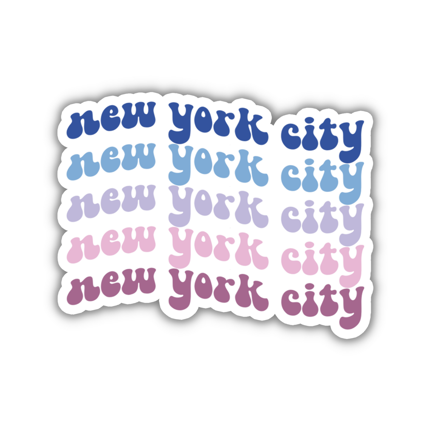 New York City Retro Sticker