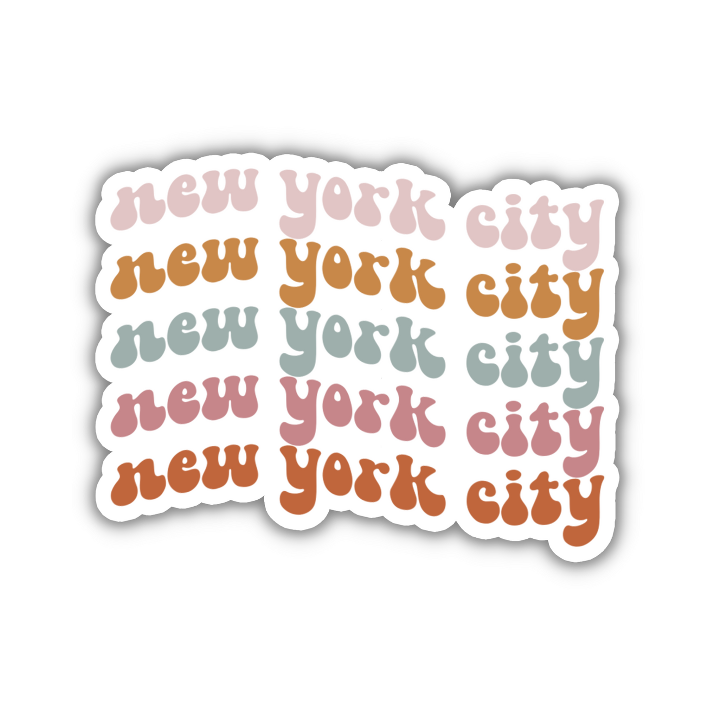 New York City Retro Sticker