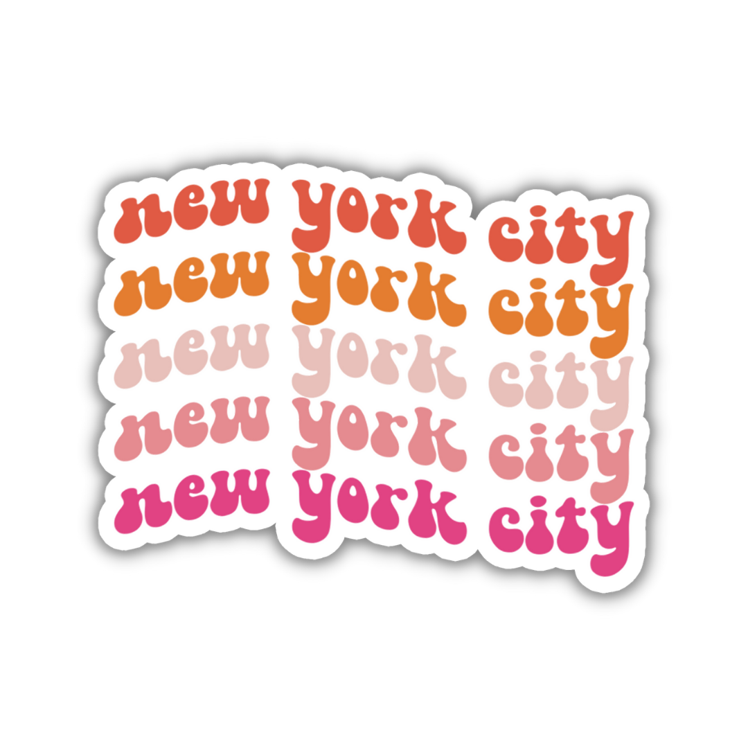 New York City Retro Sticker