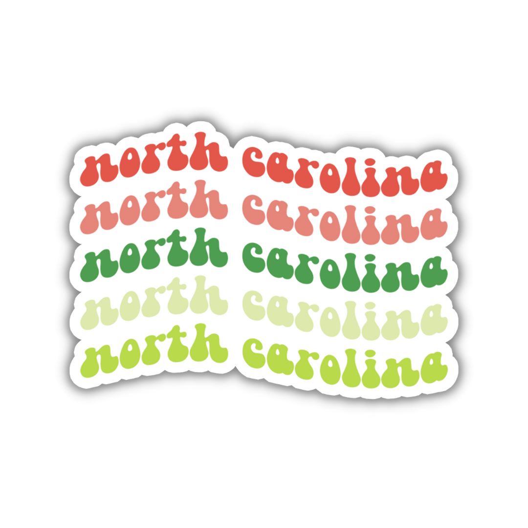 North Carolina Retro Sticker