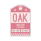 OAK Vintage Luggage Tag Sticker