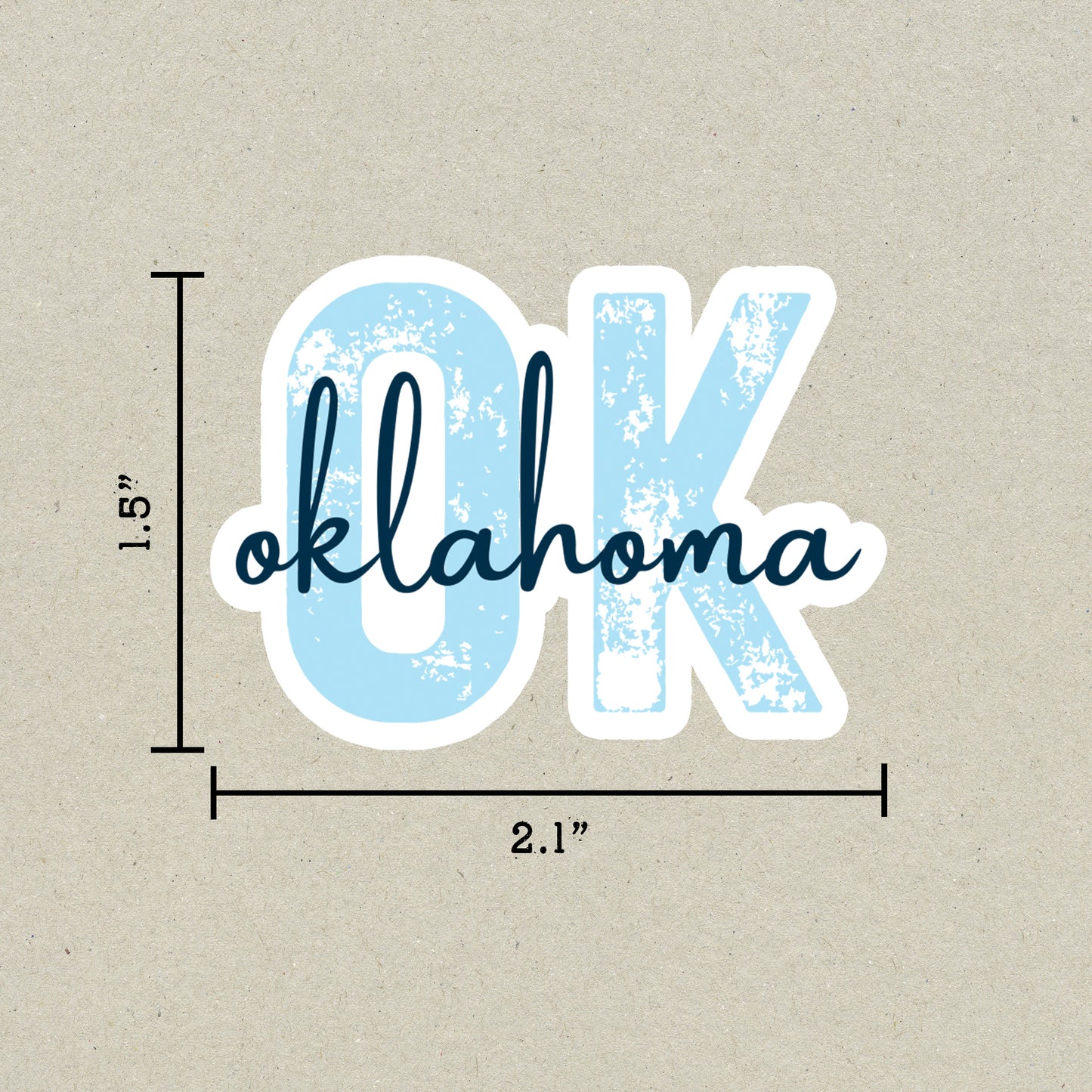 Oklahoma State Code Sticker