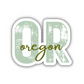 Oregon State Code Sticker