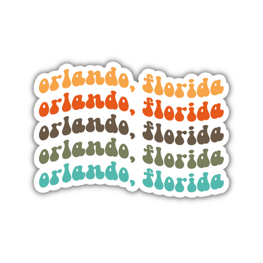 Orlando, Florida Retro Sticker