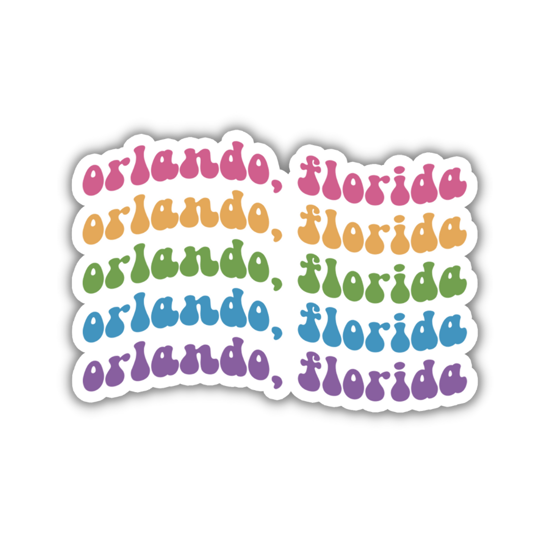 Orlando, Florida Retro Sticker