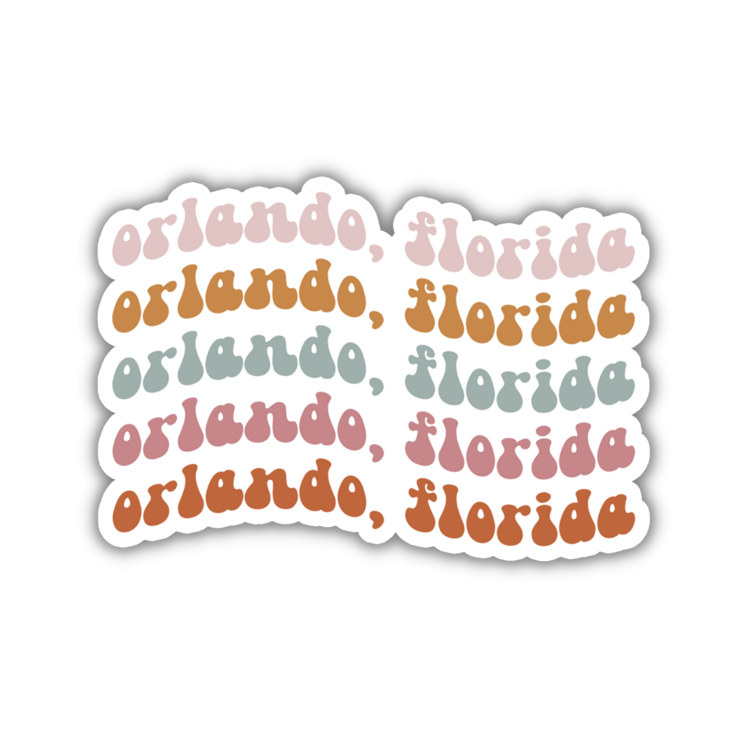 Orlando, Florida Retro Sticker