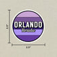 Orlando, Florida Circle Sticker