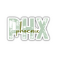 PHX Phoenix Airport Code Sticker