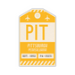 PIT Vintage Luggage Tag Sticker