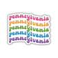 Pennsylvania Retro Sticker