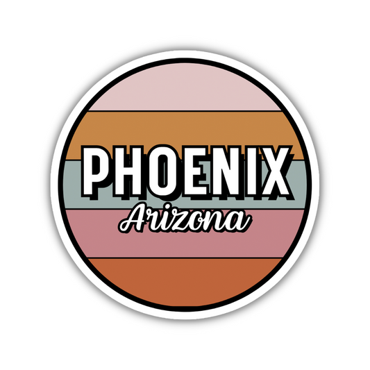 Phoenix, Arizona Circle Sticker