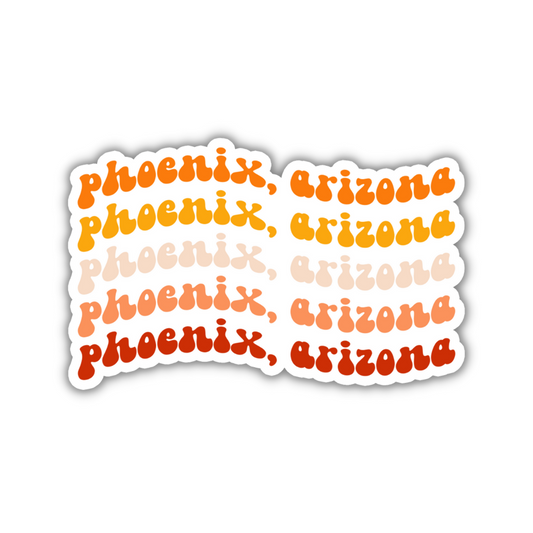 Phoenix, Arizona Retro Sticker