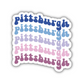 Pittsburgh Retro Sticker