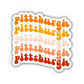 Pittsburgh Retro Sticker