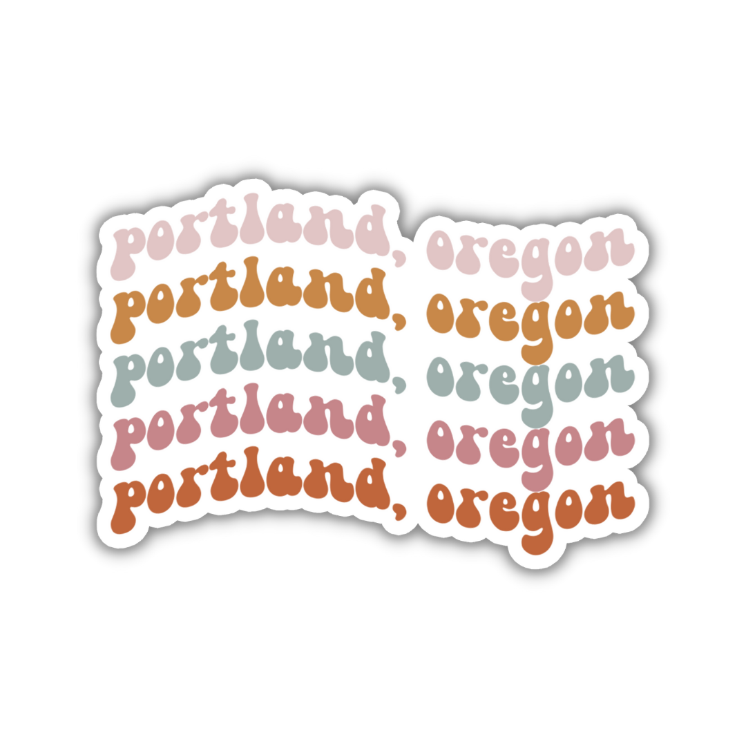 Portland, Oregon Retro Sticker