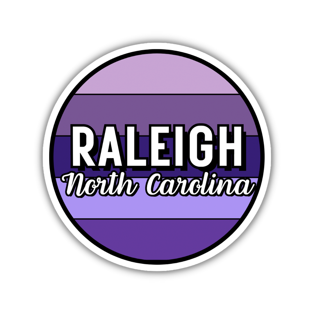 Raleigh, North Carolina Circle Sticker