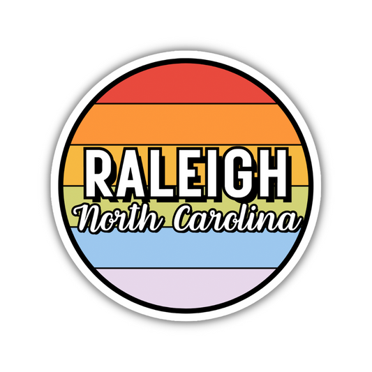 Raleigh, North Carolina Circle Sticker