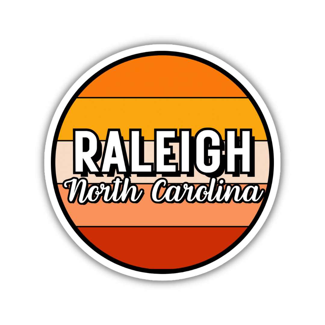 Raleigh, North Carolina Circle Sticker