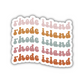 Rhode Island Retro Sticker