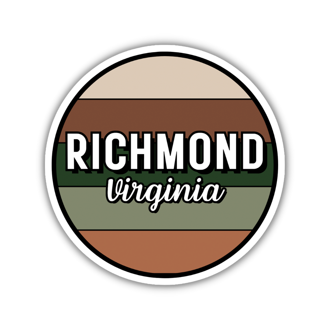 Richmond, Virginia Circle Sticker