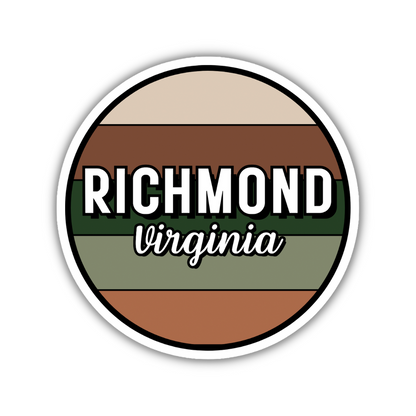 Richmond, Virginia Circle Sticker