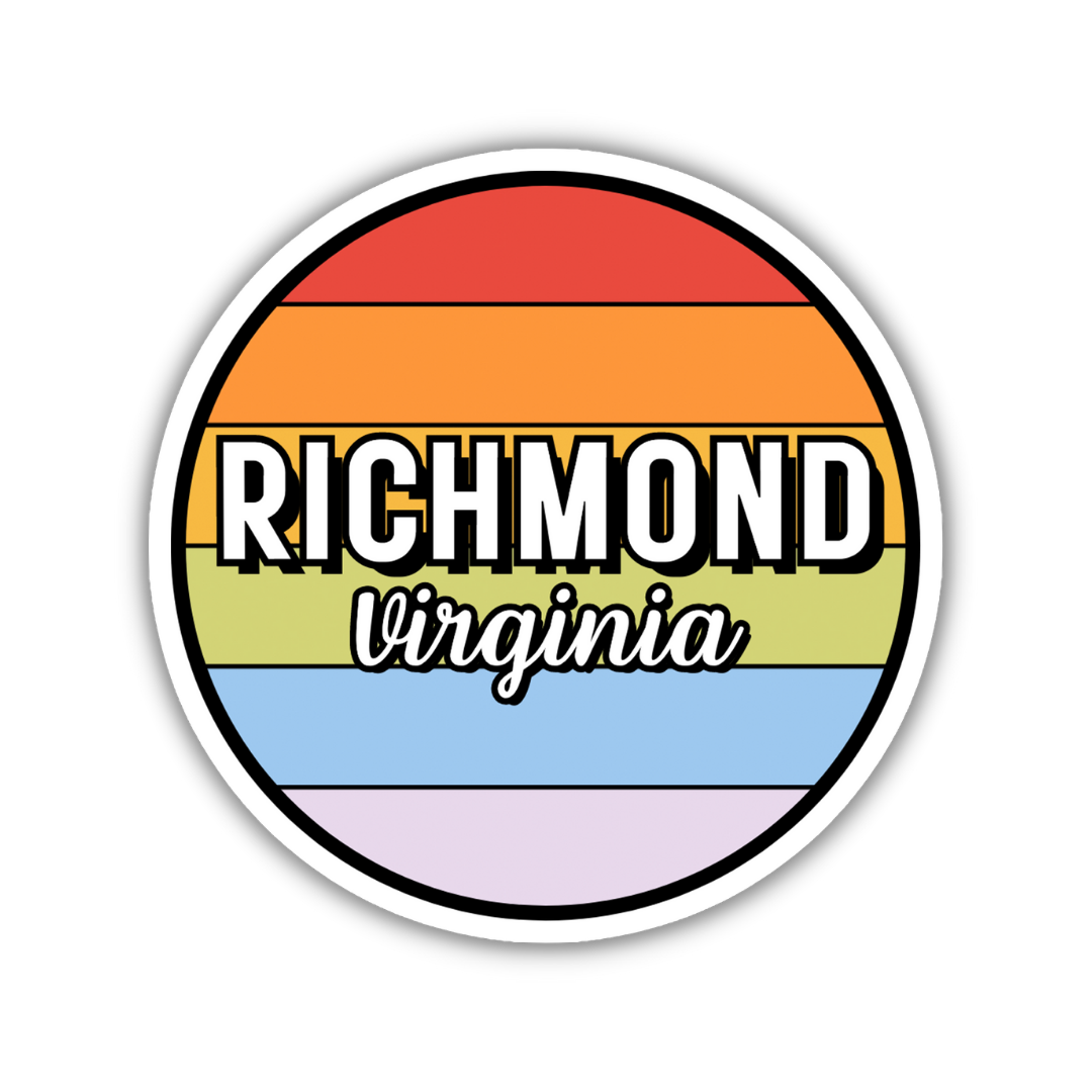 Richmond, Virginia Circle Sticker