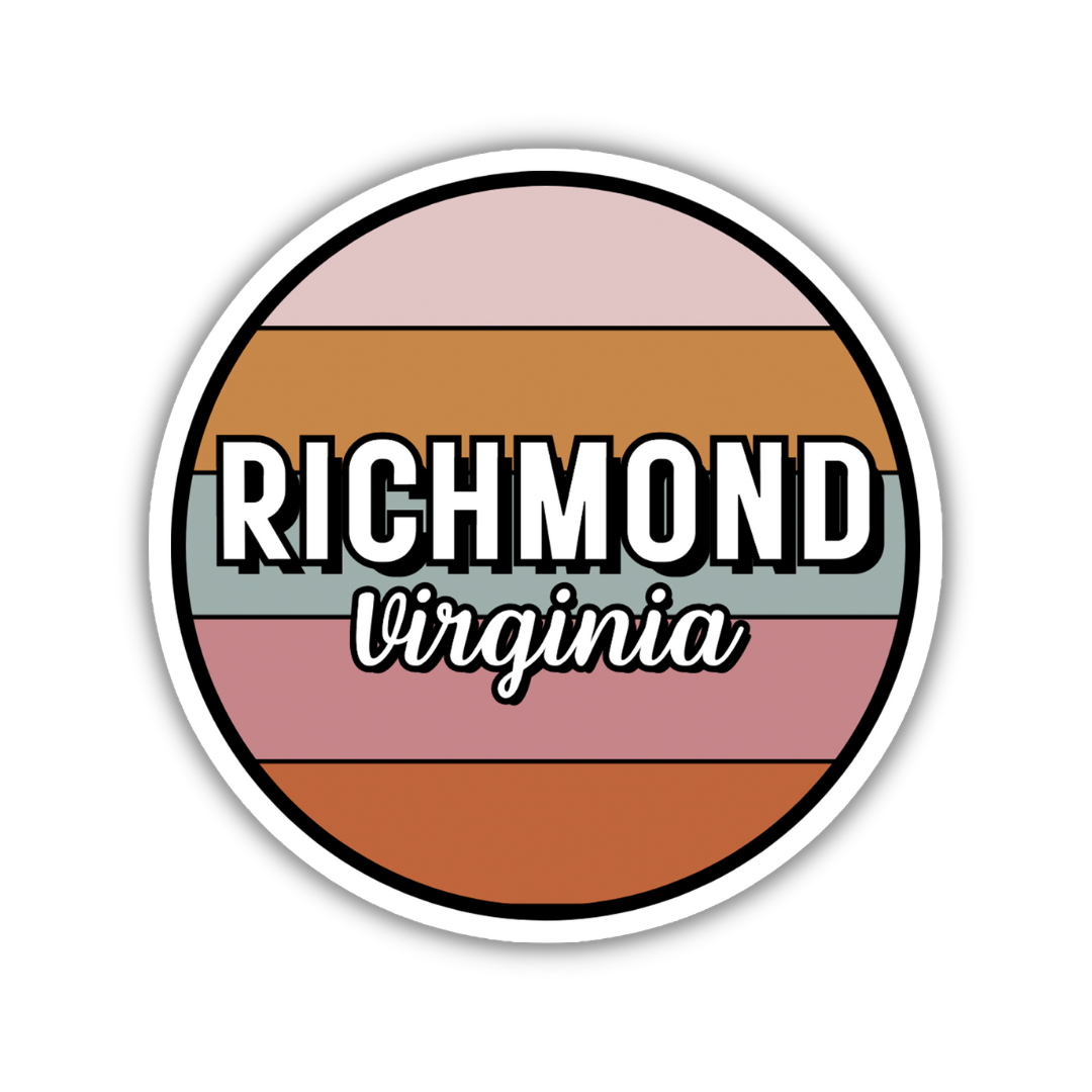 Richmond, Virginia Circle Sticker