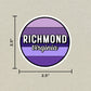 Richmond, Virginia Circle Sticker