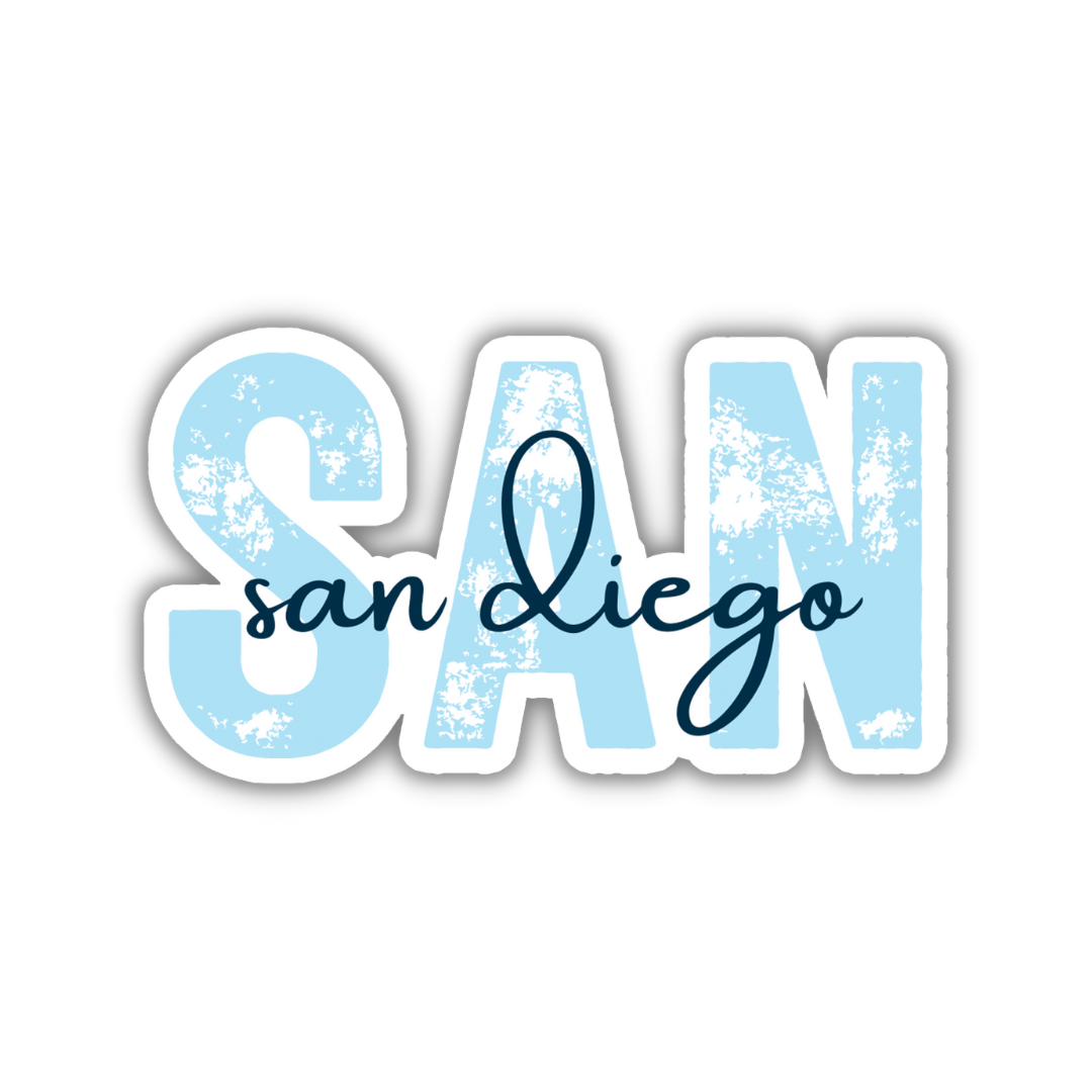 SAN San Diego Airport Code Sticker