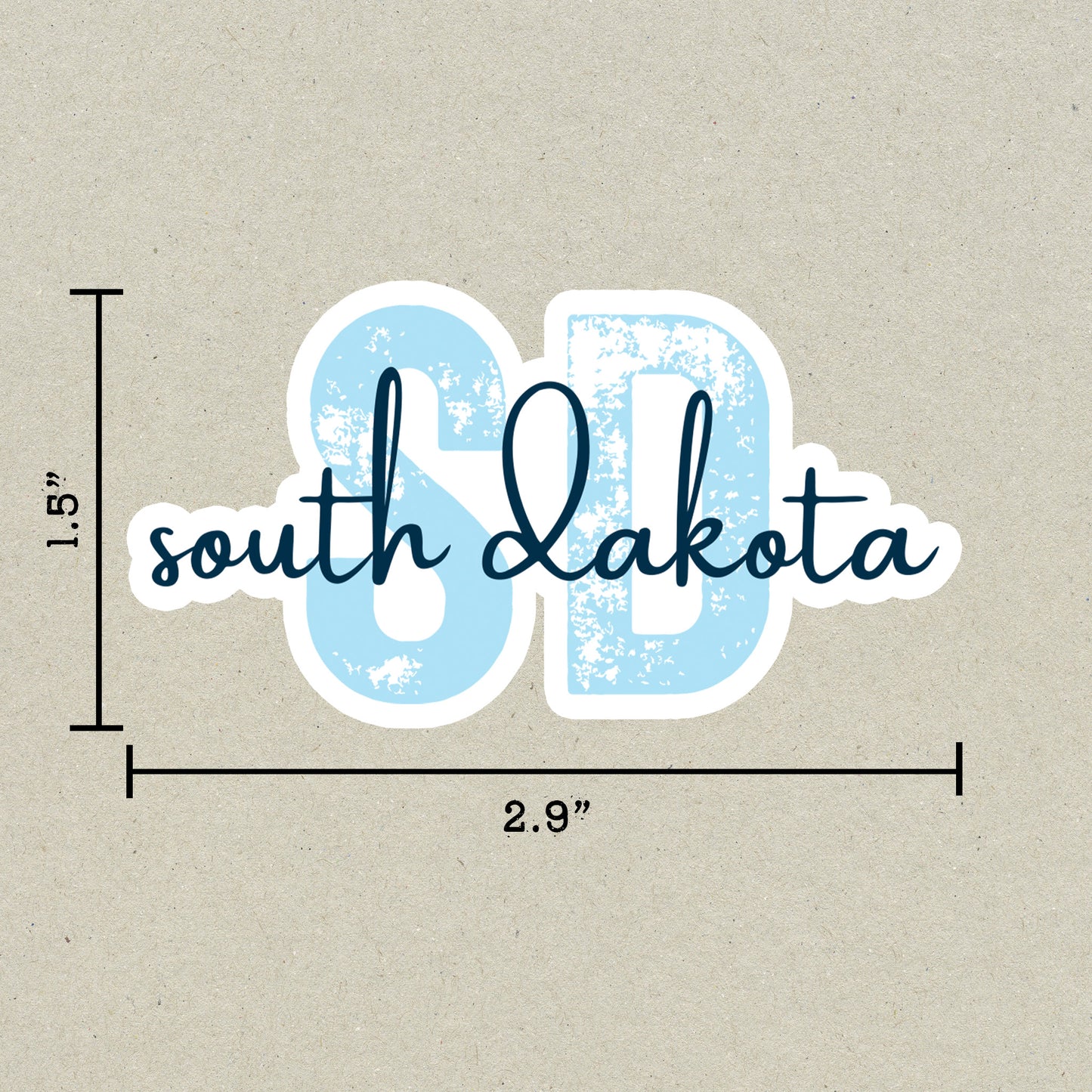 South Dakota State Code Sticker