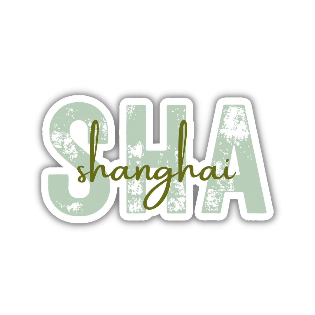 SHA Shanghai Airport Code Sticker