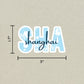 SHA Shanghai Airport Code Sticker