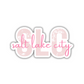 SLC Salt Lake City Airport Code Sticker