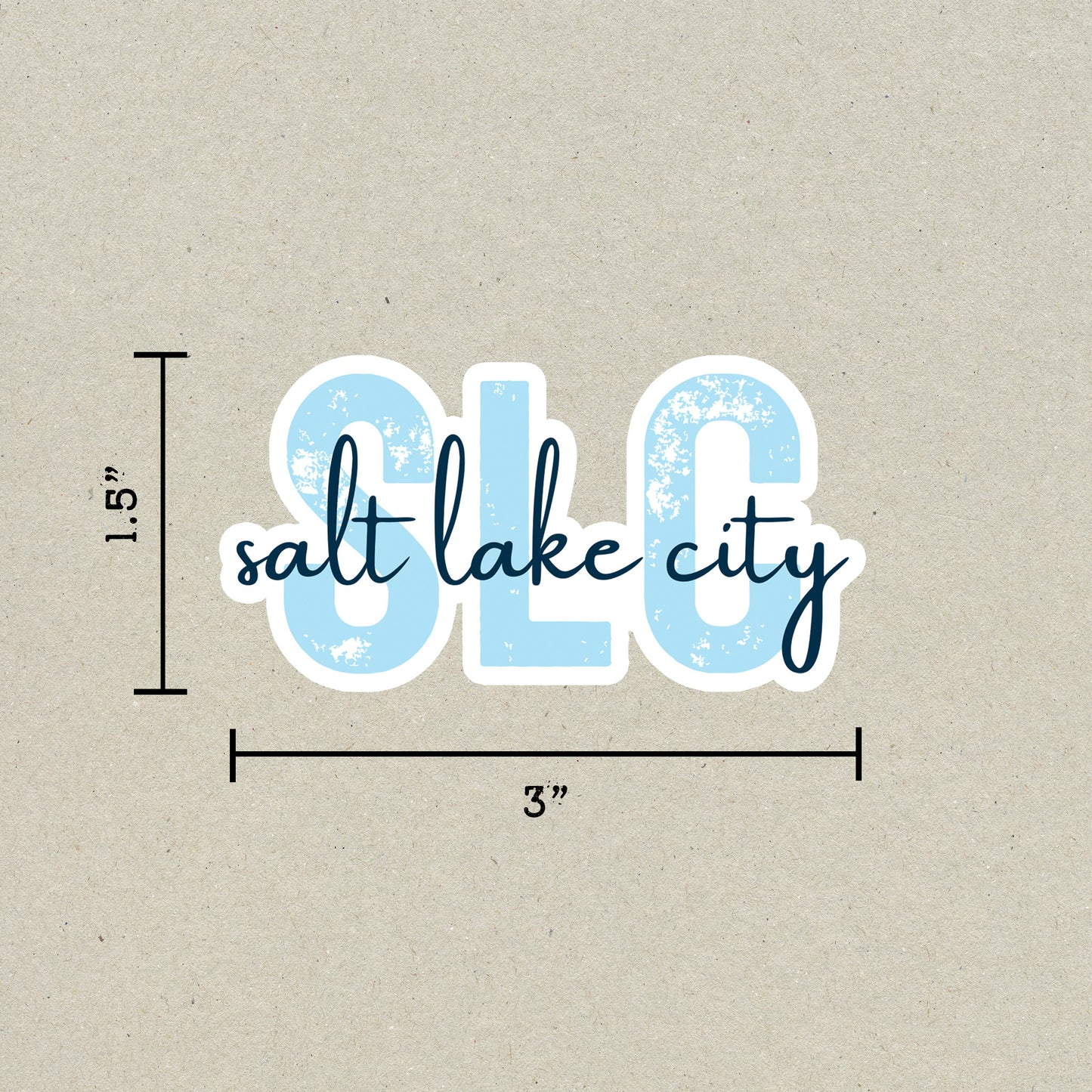 SLC Salt Lake City Airport Code Sticker