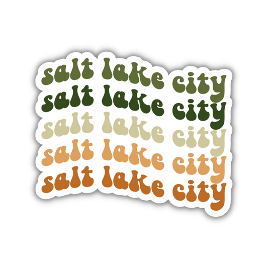 Salt Lake City Retro Sticker