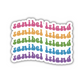 Sanibel Island Retro Sticker