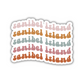 Sanibel Island Retro Sticker