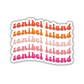 Sanibel Island Retro Sticker