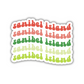 Sanibel Island Retro Sticker