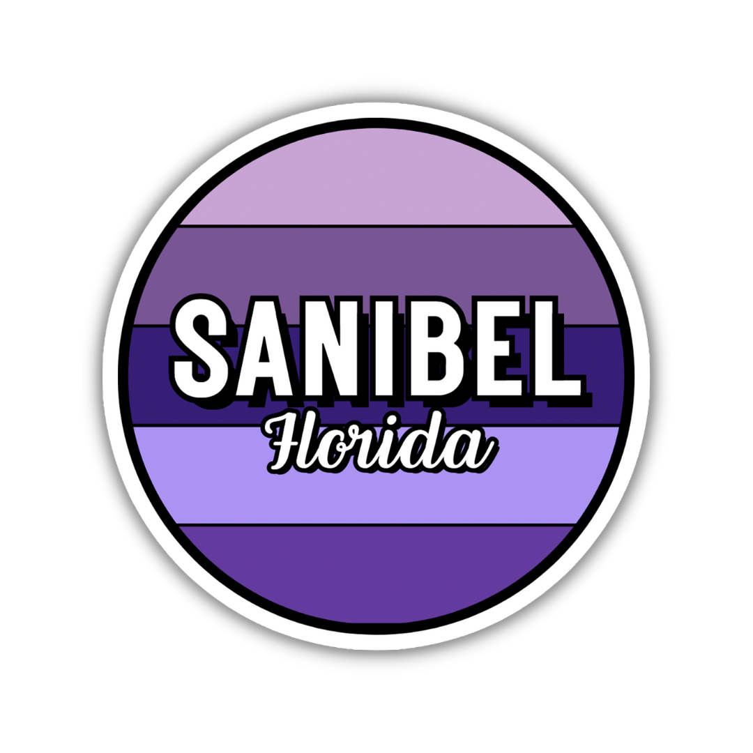 Sanibel, Florida Circle Sticker