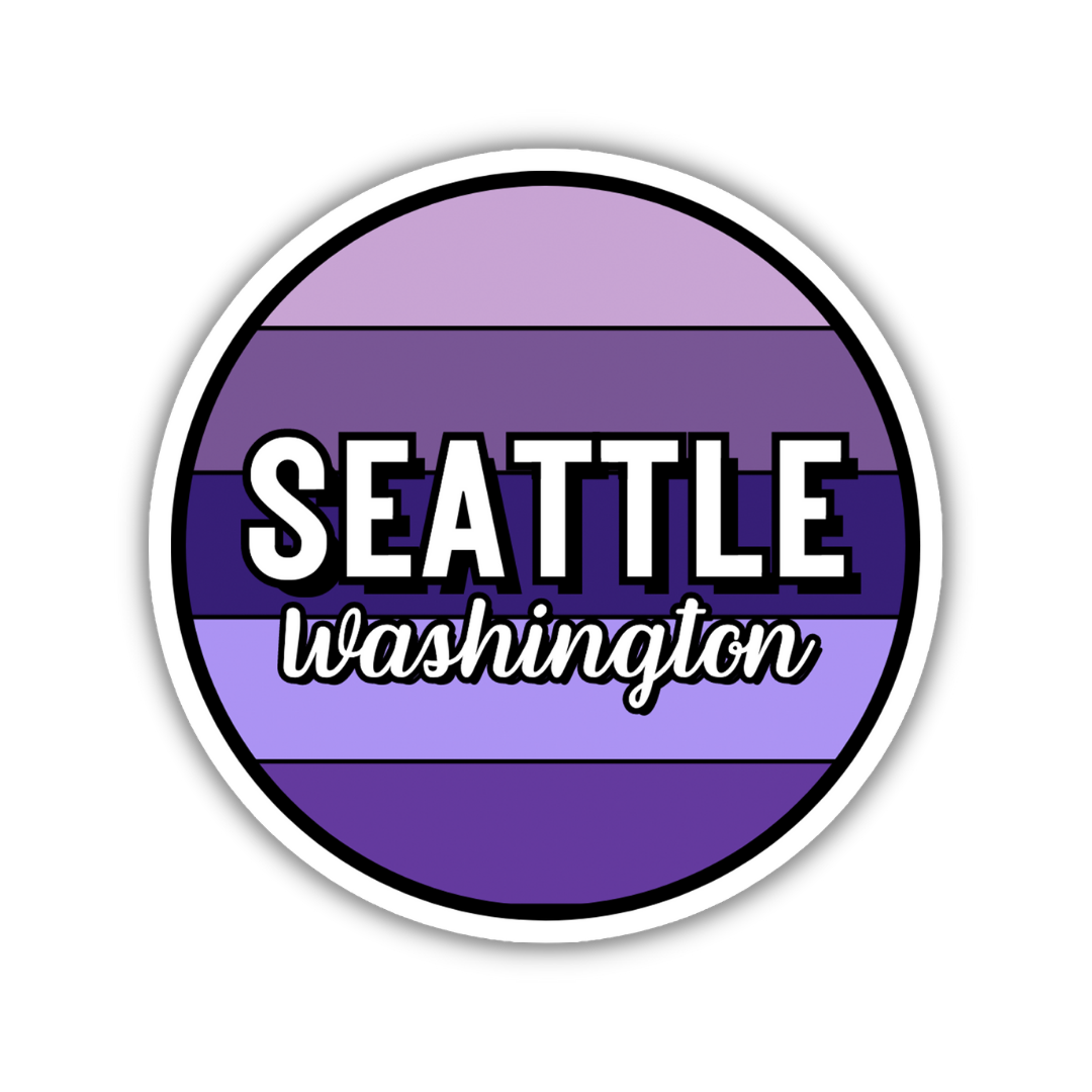 Seattle, Washington Circle Sticker