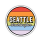 Seattle, Washington Circle Sticker