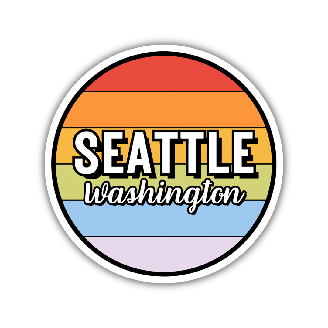 Seattle, Washington Circle Sticker