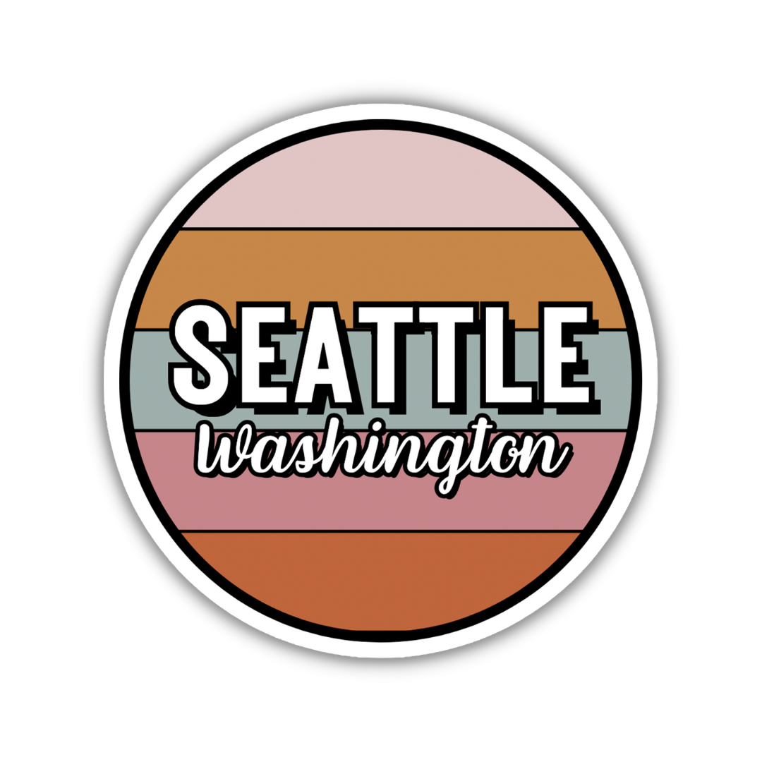 Seattle, Washington Circle Sticker