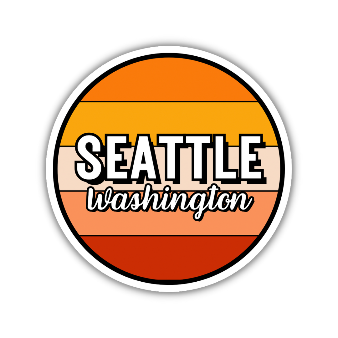 Seattle, Washington Circle Sticker